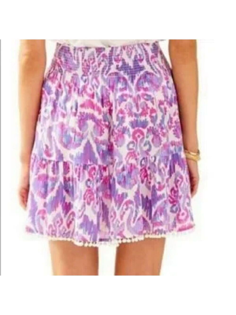 Lilly Pulitzer Evelyn Mini Skirt in Amethyst Beach Bathers size medium - Picture 2 of 6